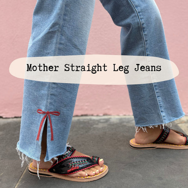 Mother Denim Straight Leg Jeans