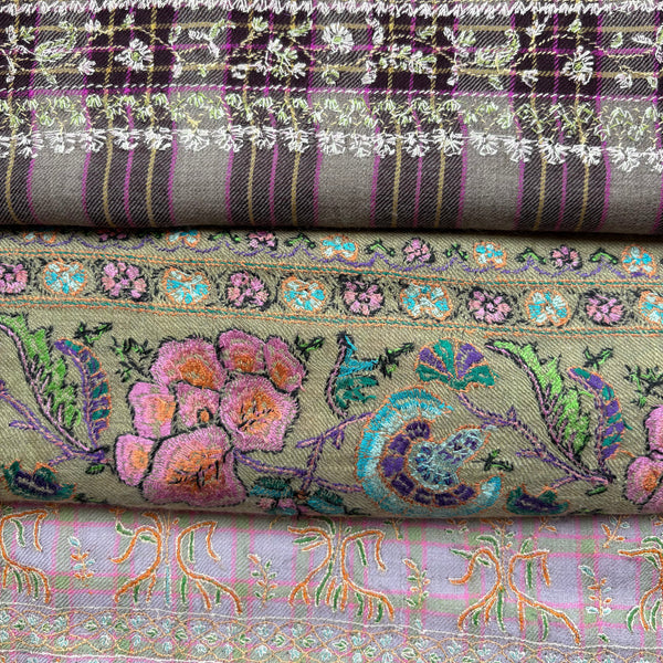 Yaser Shaw Large Embroidered Shawls