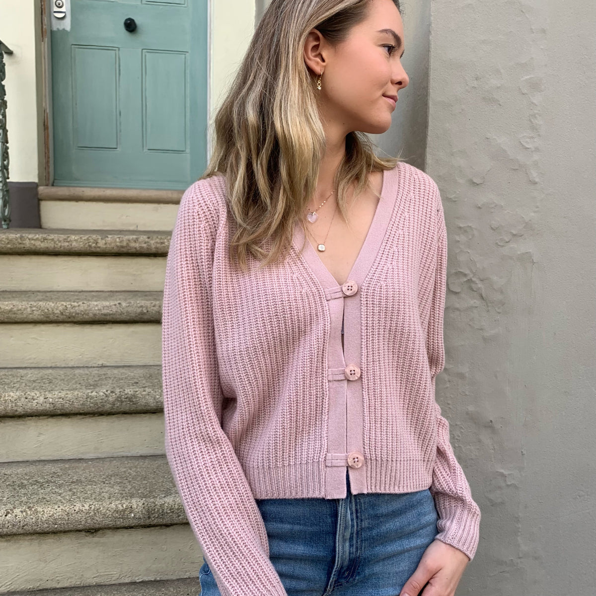 Oasis pink outlet cardigan