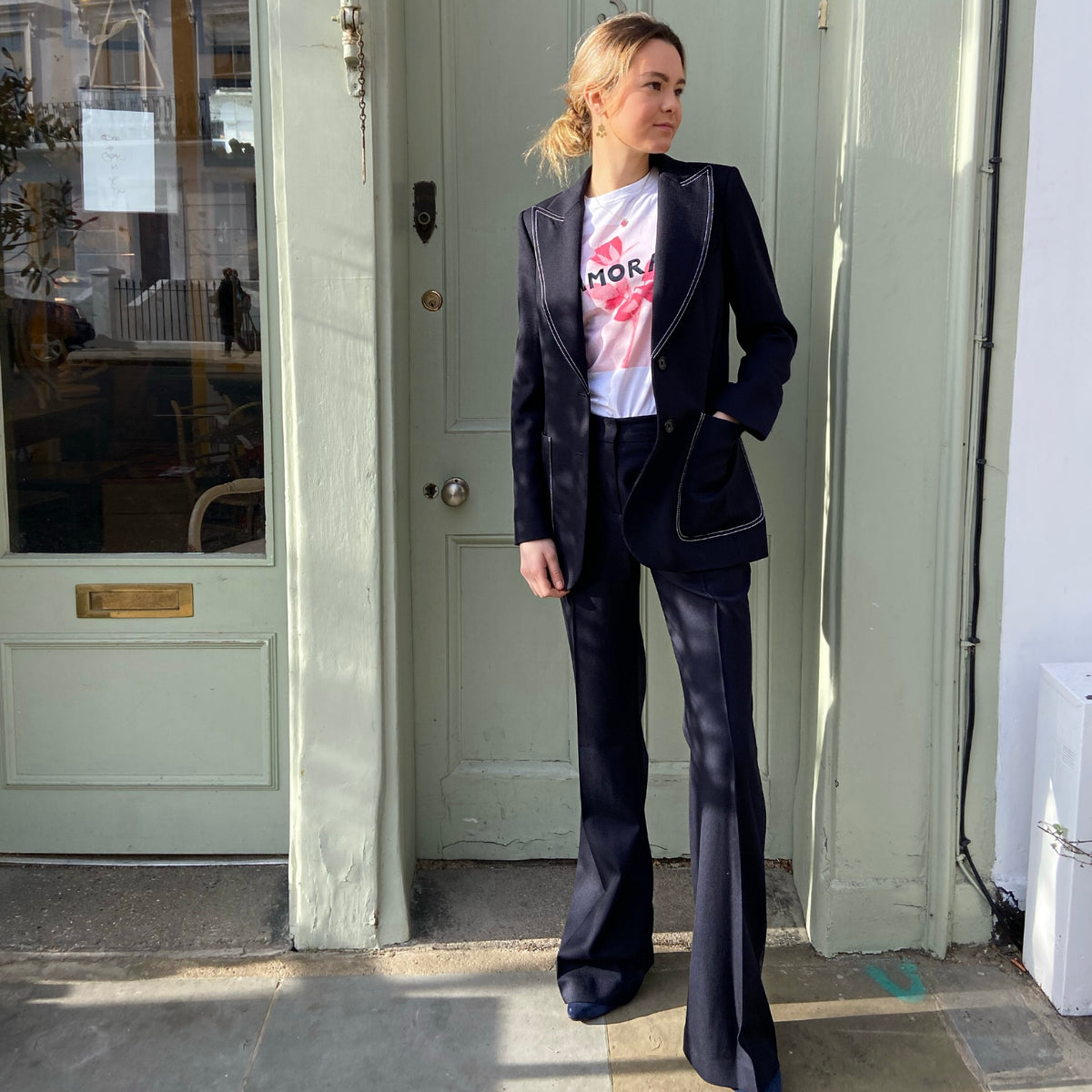 Bella Freud St James Top Stitch Cavalry Wool Jacket — The Cross