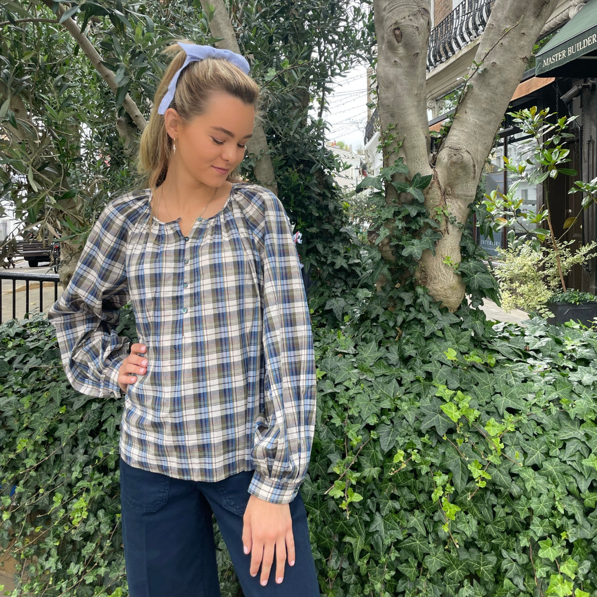 Alise Blouse Caspian Check main image 1