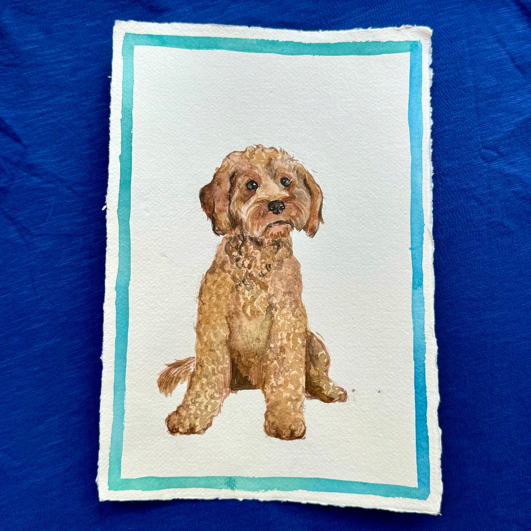 PGN Portraits Cockapoo Watercolour — The Cross