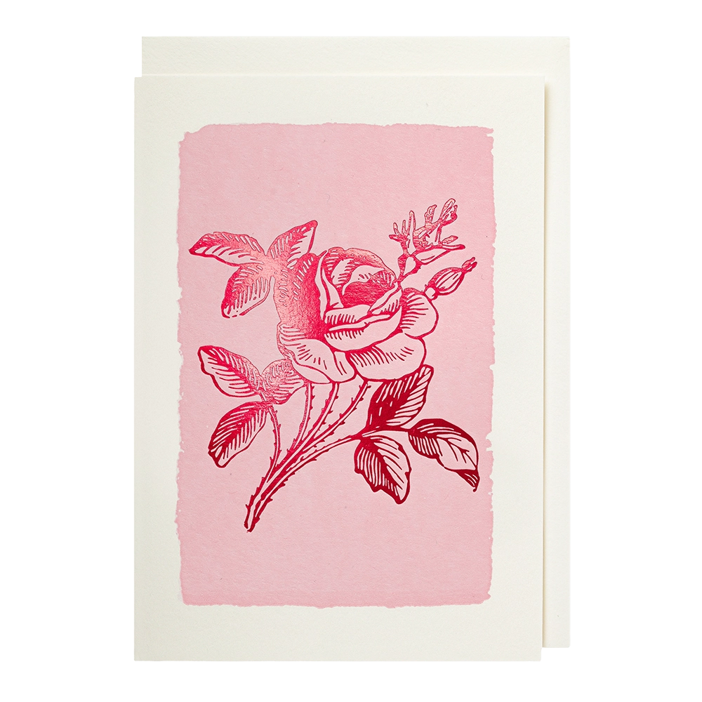 Pink Rose Notelets Pck of 5 — The Cross